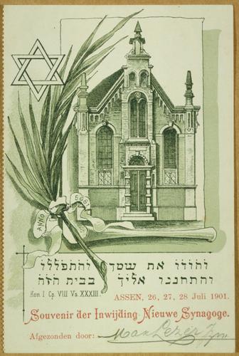Assen 26,27,28 Juli 1901/ Souvenir der Inwijding Nieuwe Synagoge
