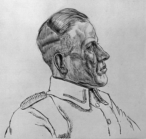Busteportret van officier