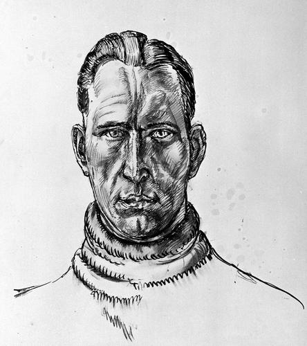Portretkop van "R. Schuitema"
