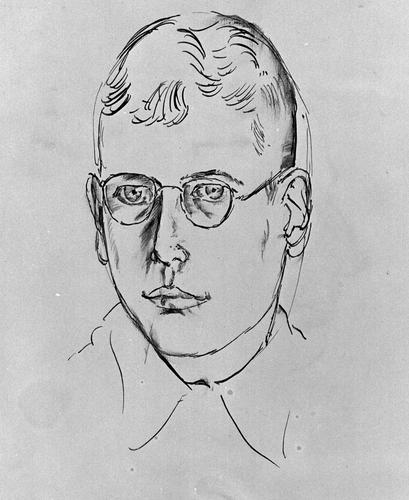 Portret van jongen met bril