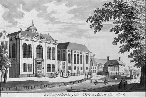 De Hoogduytse Jode Kerk te Amsterdam 1784