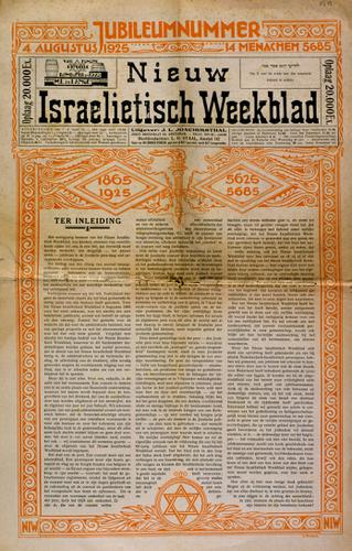 Jubileummummer Nieuw Israelietisch Weekblad