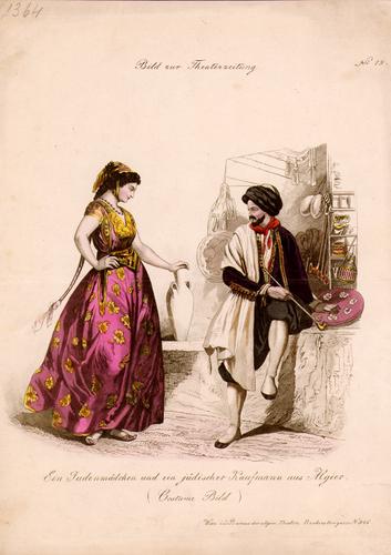 Ein Judenmädchen und ein Jüdischer Kaufmann aus Algier.