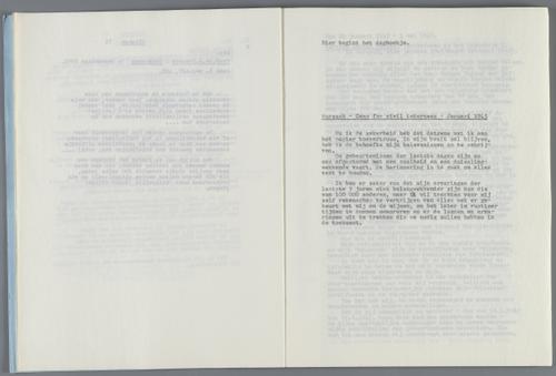 Dagboekfragmenten, notities en gedichten uit het kamp Wurzach, van 20 januari 1945 tot aankomst in Amsterdam, 30 juni 1945