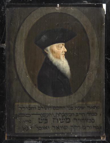 [Portret van rabbijn Mozes Joel]