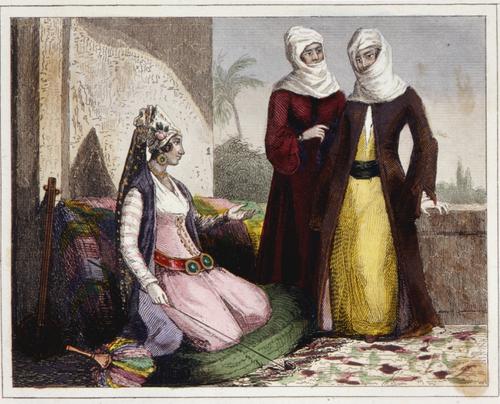 Costume des riches habitantes de Damas.