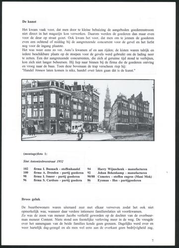Nog stof genoeg om over te praten : na-oorlogse herinneringen aan de textielbranche in de Sint Antoniesbreestraat