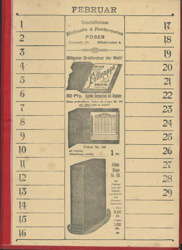 Comptoir-Kalender 1904