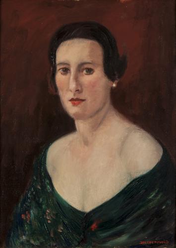 Portret van Reina Wilhelmina d'Espinoza