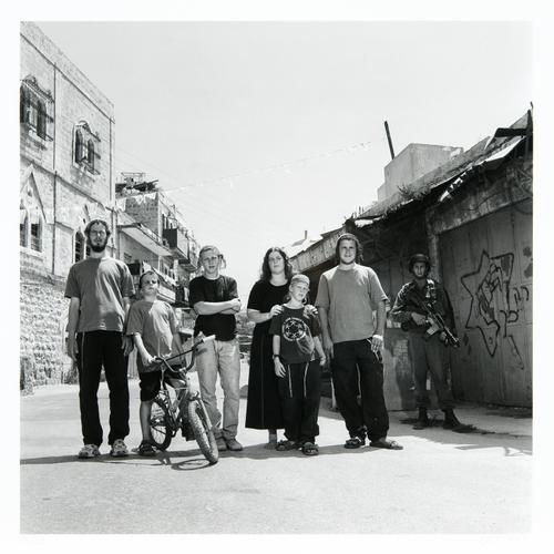One Family: Nr. 14: Rivka, Akiva, Bezalel, Zvi, Hillel, and Shilo, six of cousin Eta's ten children, Hebron, West Bank, 2004