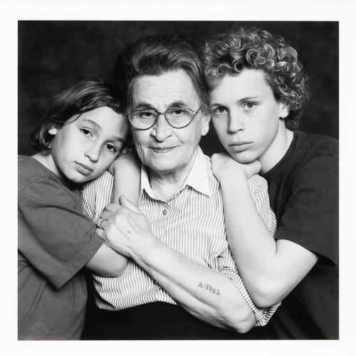 One Family: Nr. 21: My mother Rivka with my children Gil and Roni, 2003