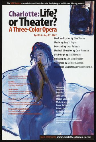 Charlotte: Life? or Theatrer? A Three-Color Opera
