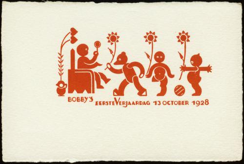 Bobby's eerste verjaardag 13 october 1928