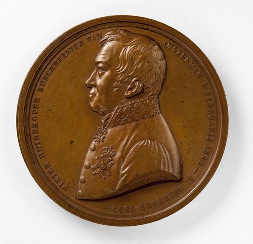 [Penning op het afscheid van Pieter Huidekoper als burgemeester van Amsterdam in 1849]
