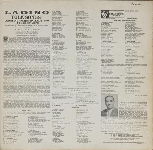 Ladino Folk Songs : Judaeo-Spanish Ballads and songs of love