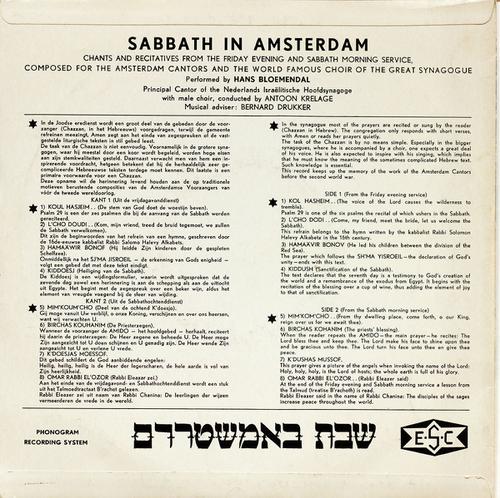 Sabbath in Amsterdam